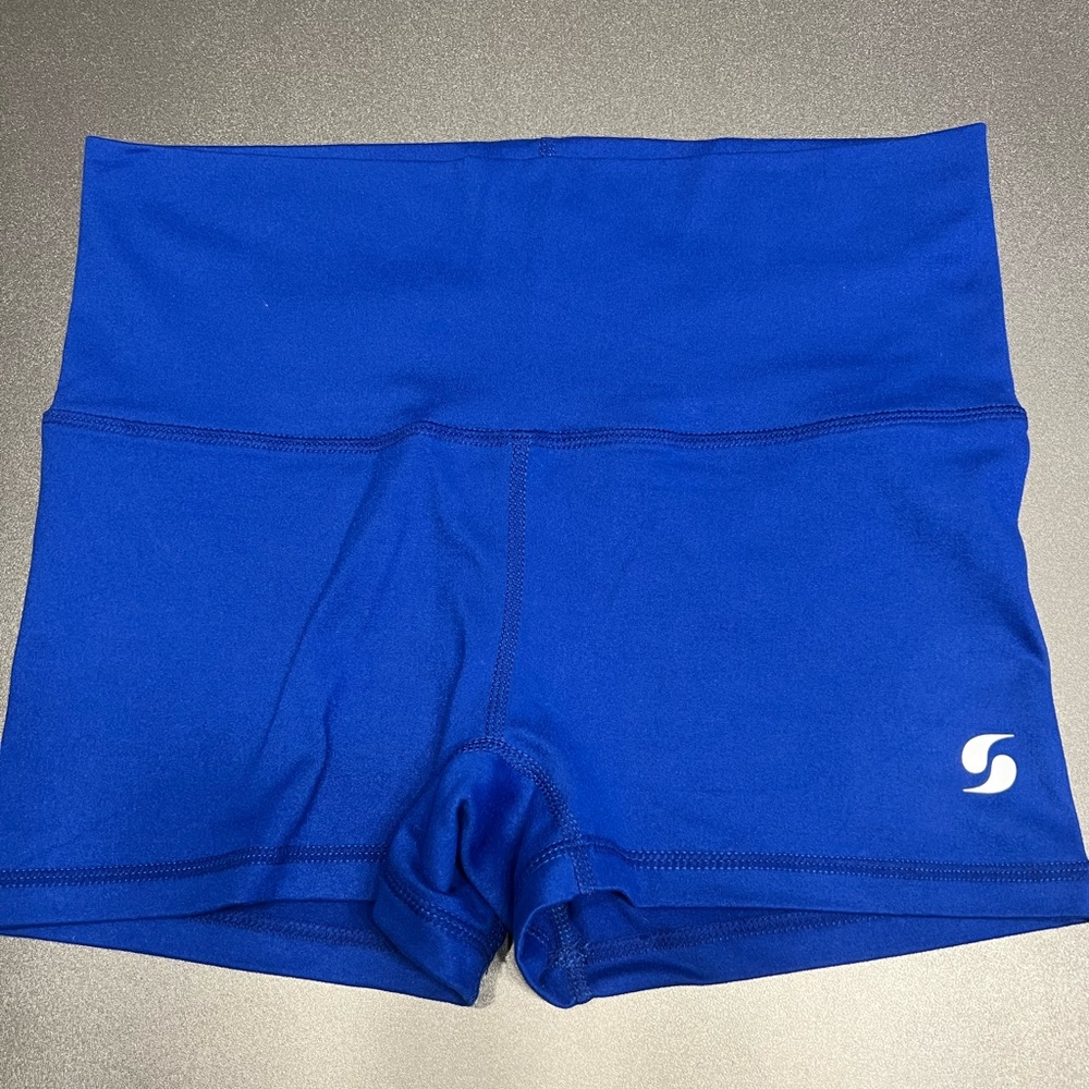 Soffe Royal Blue Roll Down Cheer/Dance/Gymnastics Shorts XL